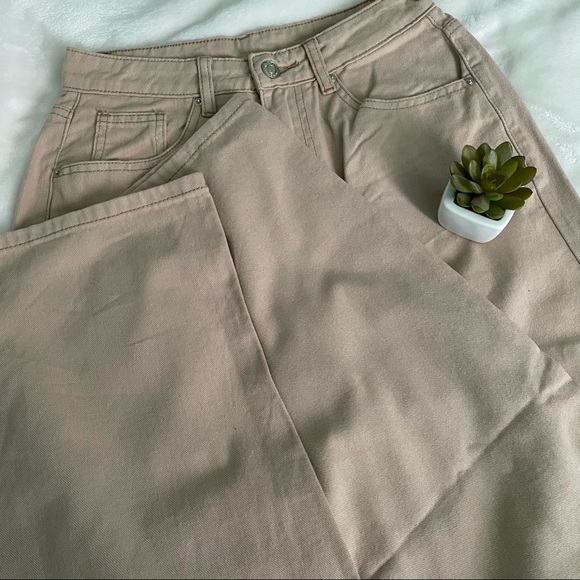 SHEIN High waist slant pocket Straight Jeans - Picture 3 of 4